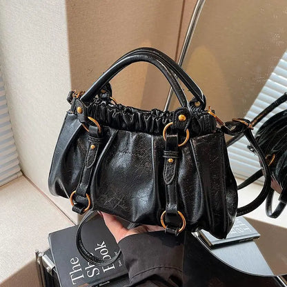 Bolsa Hobo Pleated Luxe – Sofisticação e Versatilidade com Estilo