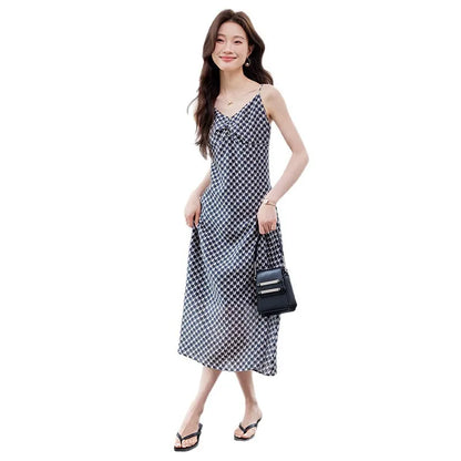 Backless Midi Dress – Silk Elegance & Thin Straps