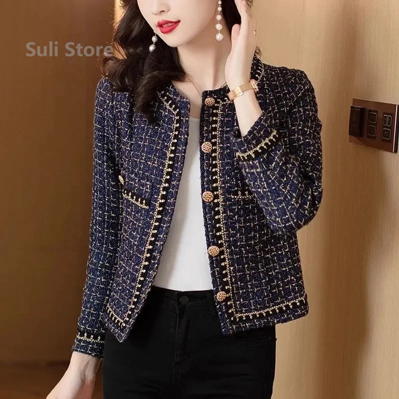 Elegant Slim Jacket with Lace – Small Fragrance Style