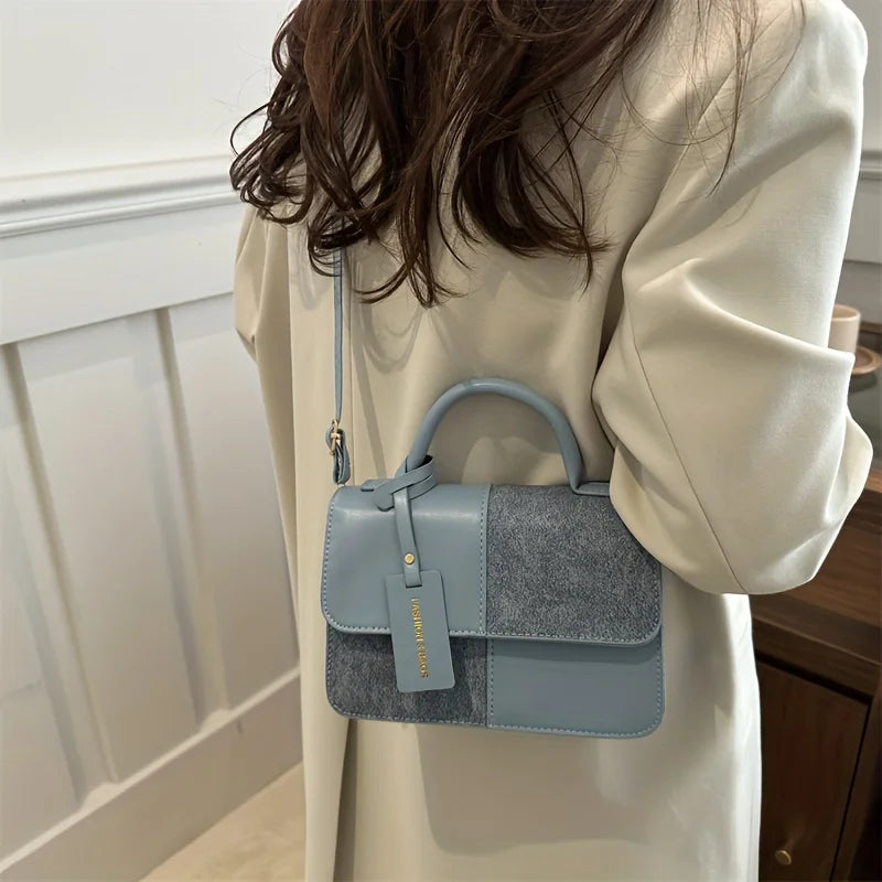 Bolsa Feminina Elegante com Padrão Geométrico – Tote & Crossbody