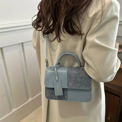 Bolsa Feminina Elegante com Padrão Geométrico – Tote & Crossbody