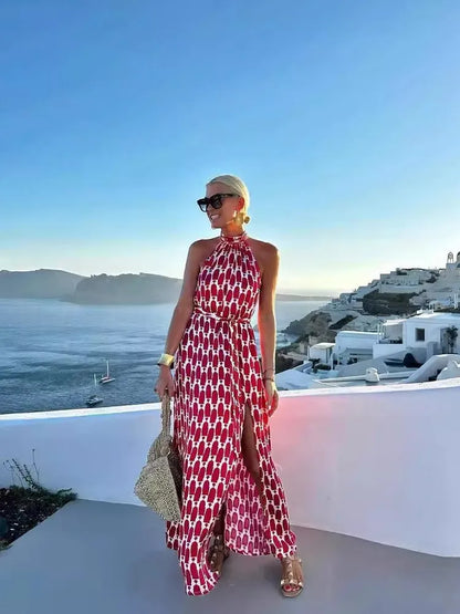 Vestido Halter Summer – Elegância & Liberdade