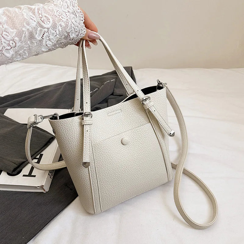 Conjunto Feminino Bucket Bag 2025 – Tote & Transversal Versátil para Dia e Noite