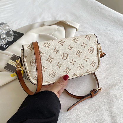 Bolsa Square Print Chic – Elegância Compacta para o Dia a Dia