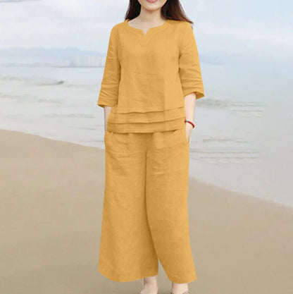 Conjunto Linen Casual – Conforto & Elegância Natural