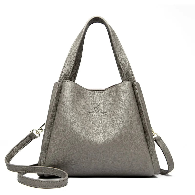Bolsa Feminina Couro  – Grande Capacidade Tote & Crossbody