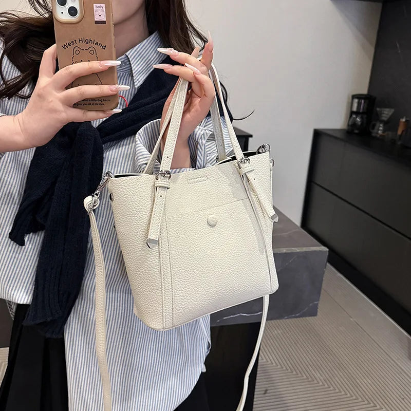 Conjunto Feminino Bucket Bag 2025 – Tote & Transversal Versátil para Dia e Noite