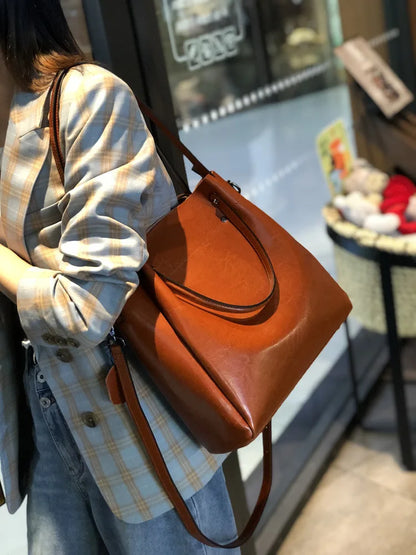 Bolsa Bucket Leather Premium – Estilo Sofisticado e Espaço para Tudo