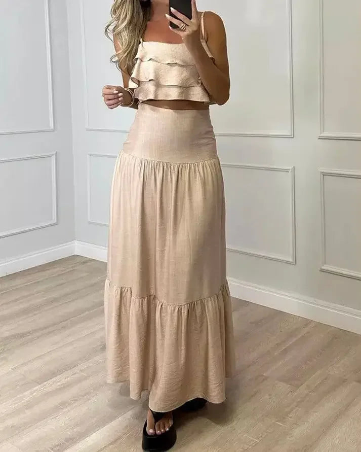 Conjunto Boho Linen – Elegância Leve para Dias de Verão