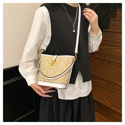 Bolsa Bucket Textura & Print Versátil