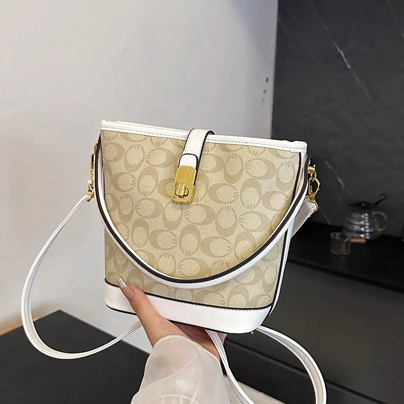 Bolsa Bucket Textura & Print Versátil