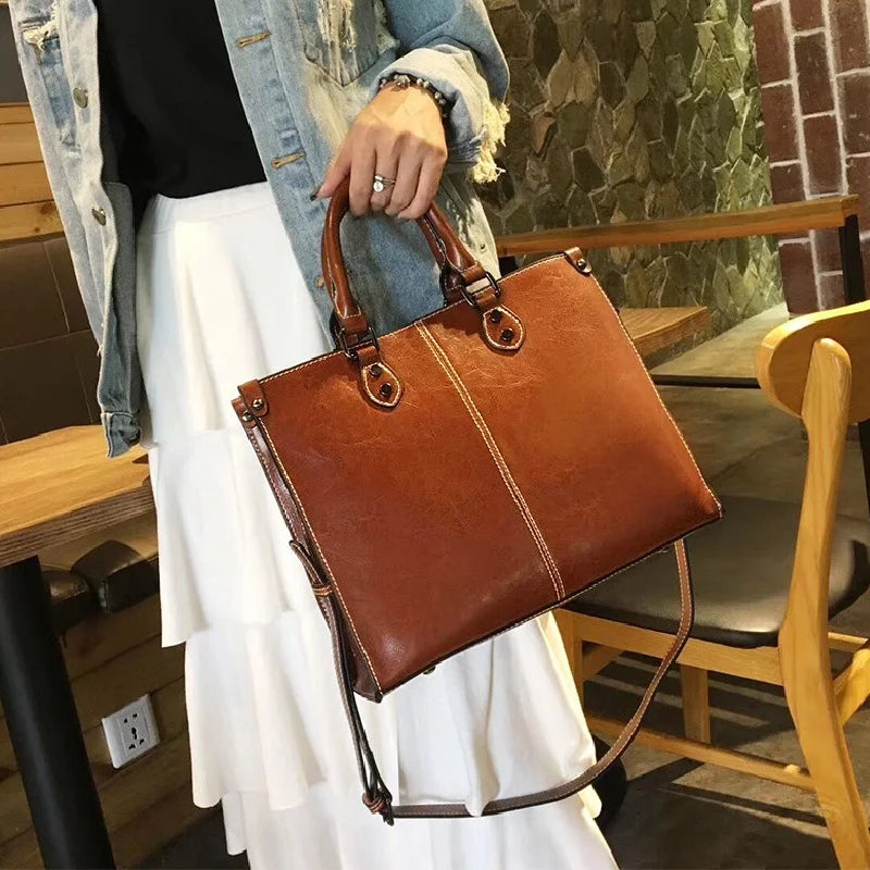 Women's Leather Split Bag 2025 – Shoulder & Crossbody