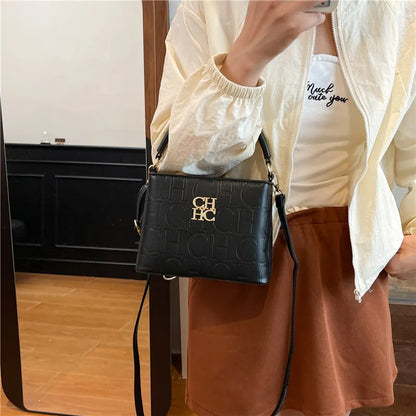 ‌Bolsa Tote Letter Print Versátil