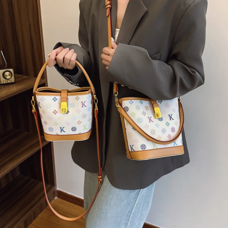Bucket Bag Feminina Luxury 2025 – Versátil Ombro/Transversal