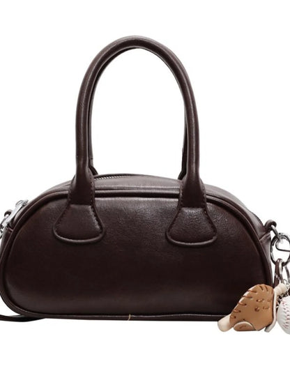 Retro Small Crossbody Bag Women 2025 – Bolsa Mini Estilo Bowling de Alça Transversal, Couro PU Soft