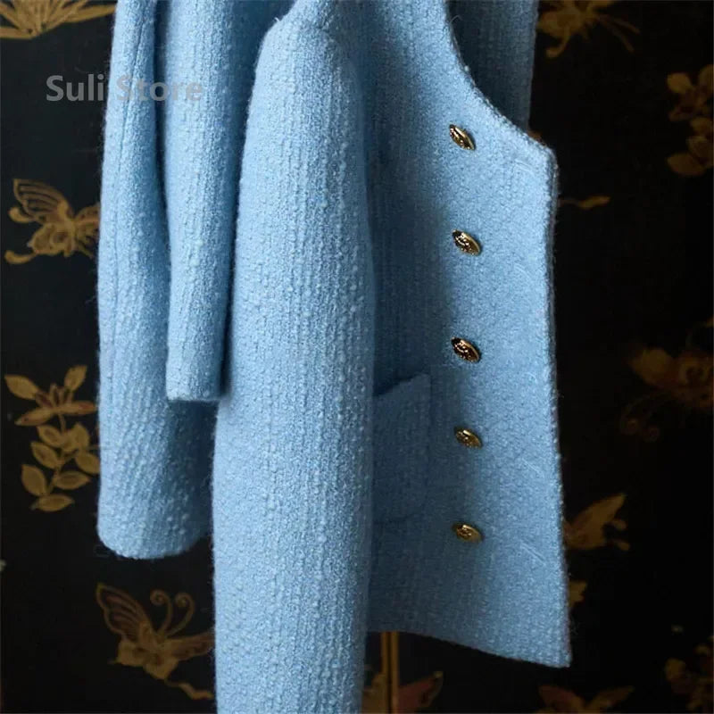 Cropped Tweed Jacket - European Socialite Style