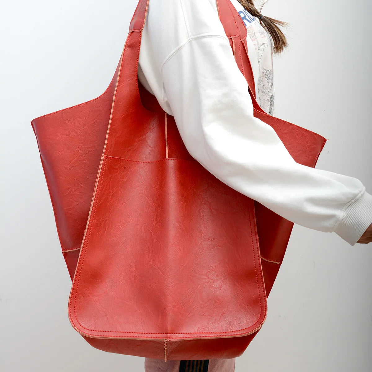 Women's Soft Tote Bag – Large Capacity & Retro Style