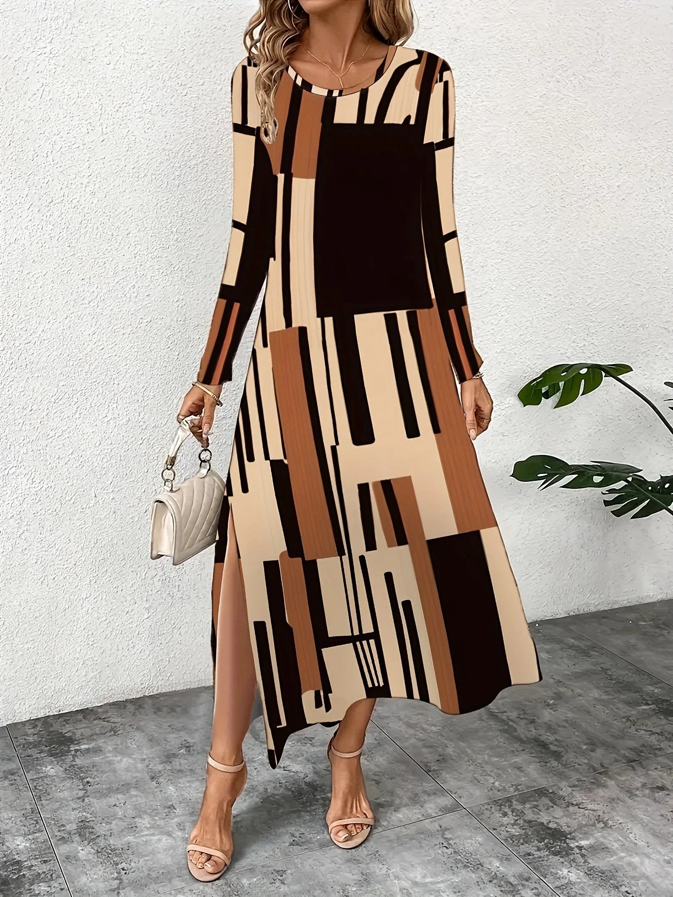 Vestido Feminino Solto Casual – Estilo Temperamento Lumora