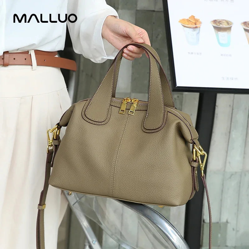 Women's Genuine Leather Handbag – Vintage Crossbody &amp; Shoulder Bag