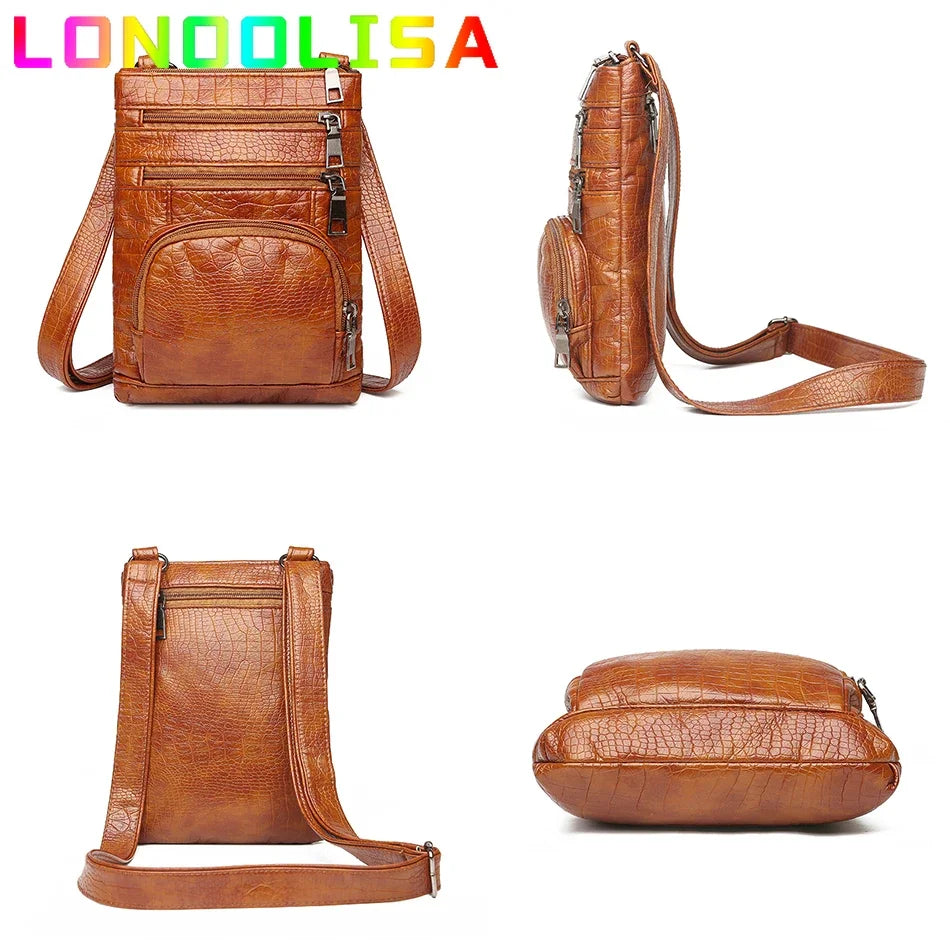 Bolsa Feminina “Many Pockets” – Flap Retrô com Múltiplos Bolsos & Alça Ombro/Transversal