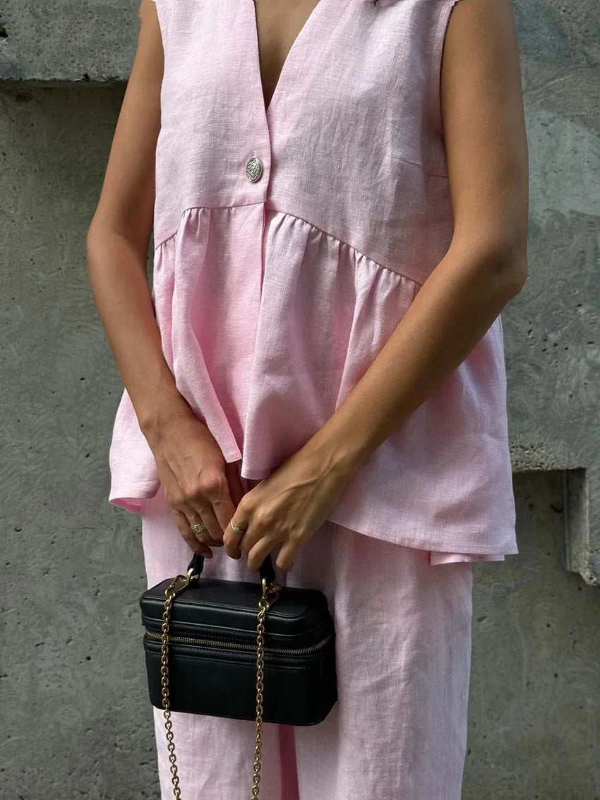 Conjunto Summer Chic – Linho & Lã Leve