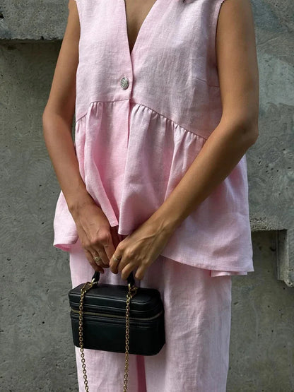 Conjunto Summer Chic – Linho & Lã Leve