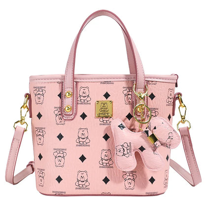 Bolsa Feminina Bucket Estampada 2025 – Tote & Transversal Versátil para Dia e Noite