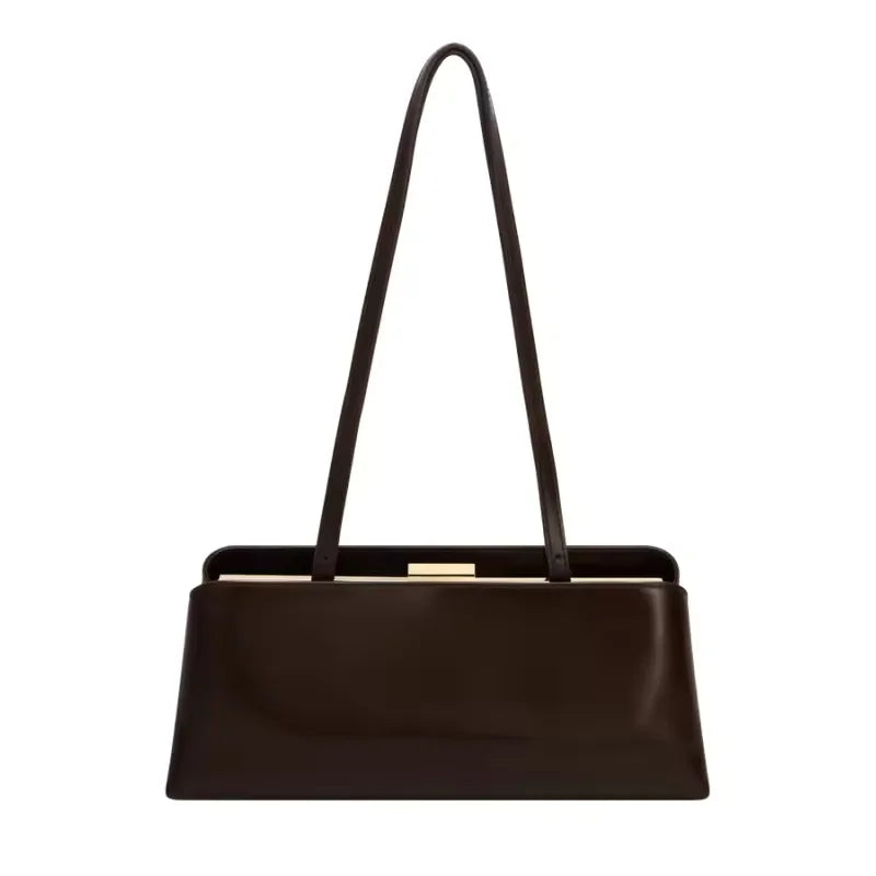 Bolsa Feminina Clutch & Shoulder – Baguette com Fecho Frame