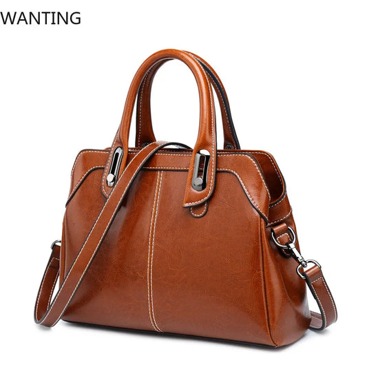 Bolsa Feminina Couro Legítimo – Top Handle, Shoulder & Crossbody