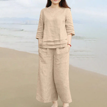 Conjunto Linen Casual – Conforto & Elegância Natural