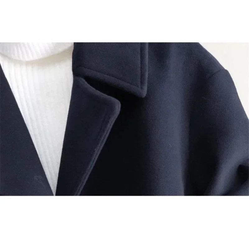 Tailored Luxe Coat – Premium Wool & Double-Breasted