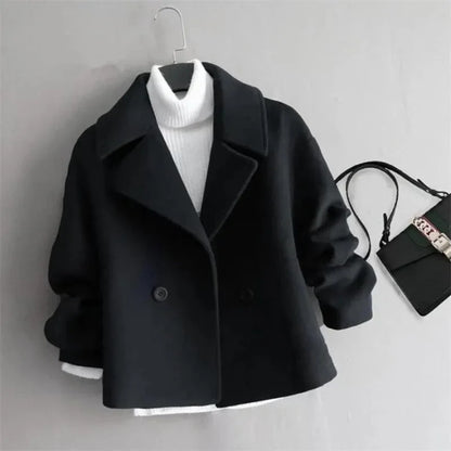 Tailored Luxe Coat – Premium Wool & Double-Breasted