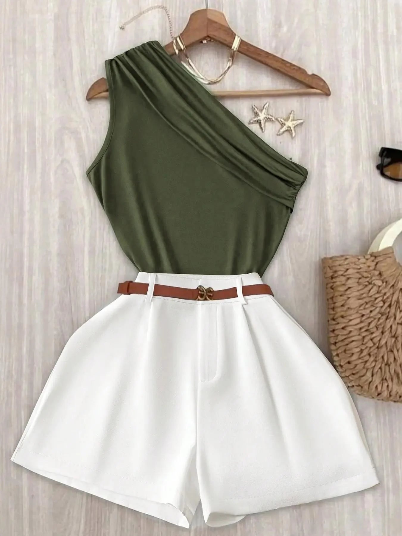 Conjunto Feminino 2 Peças Clássico – Elegância & Conforto Versátil para Todas as Ocasiões