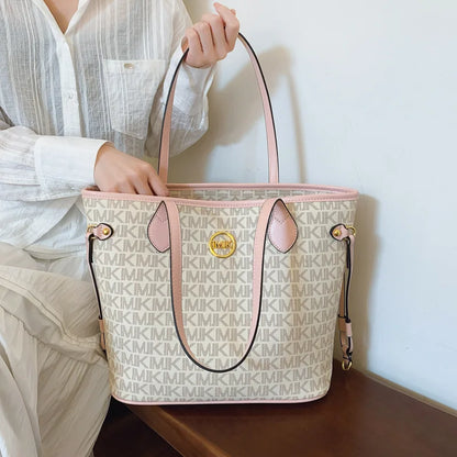 Bolsa Feminina Tote Couro Luxo – Alça de Ombro Vintage Minimalista