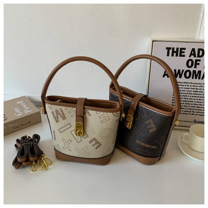 Bolsa Bucket Estampada “Autumn” – Versátil Dia & Noite