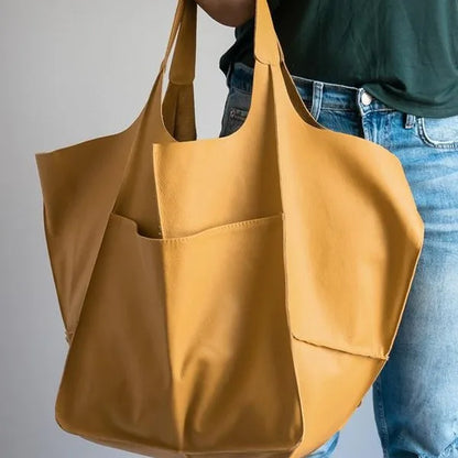 Women's Soft Tote Bag – Large Capacity & Retro Style