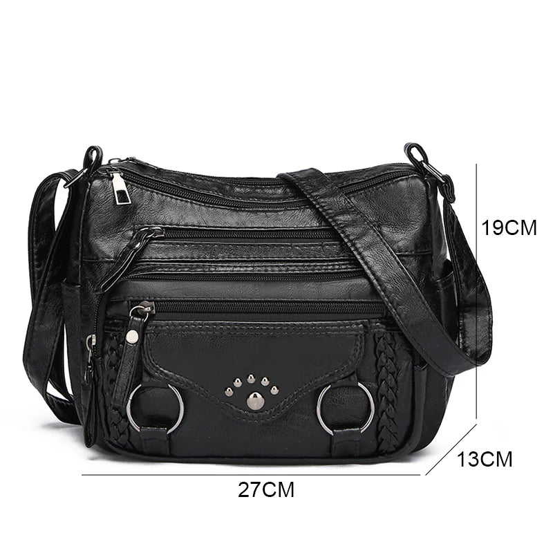 Kit Bolsas Femininas “Many Pocket” – Tote Grande com Crossbody Multi-Bolsos para Dia & Viagem