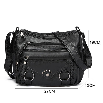 Kit Bolsas Femininas “Many Pocket” – Tote Grande com Crossbody Multi-Bolsos para Dia & Viagem