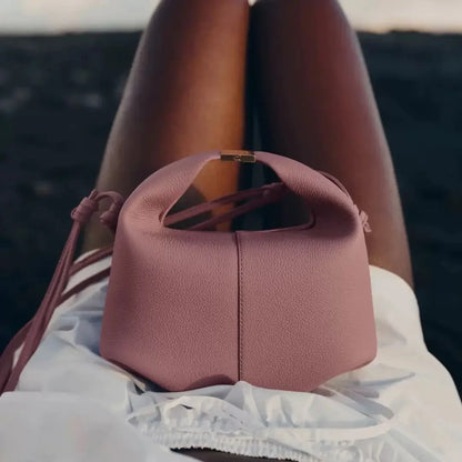 Bolsa Feminina Pol Bento – Couro Estilo French Dumpling