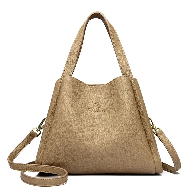 Bolsa Feminina Couro  – Grande Capacidade Tote & Crossbody