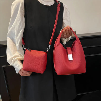 Bolsa Feminina Tote 2025 – Versátil Bucket/Bolsa Ombro & Transversal de Alta Capacidade