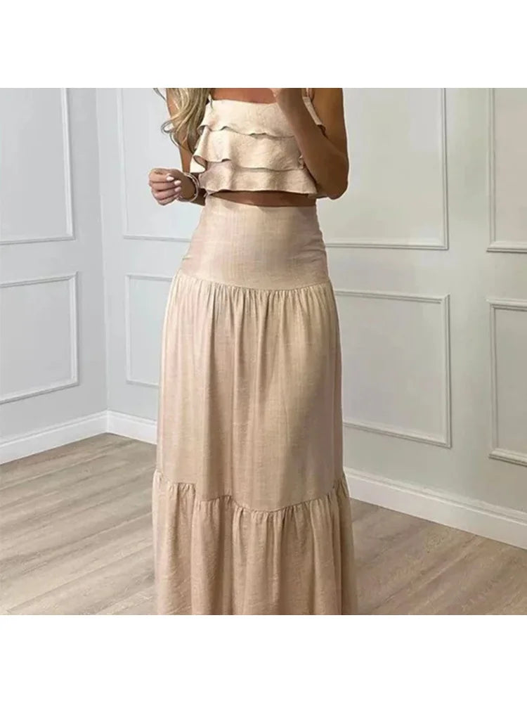 Conjunto Boho Linen – Elegância Leve para Dias de Verão