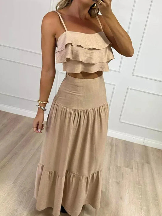 Conjunto Boho Linen – Elegância Leve para Dias de Verão