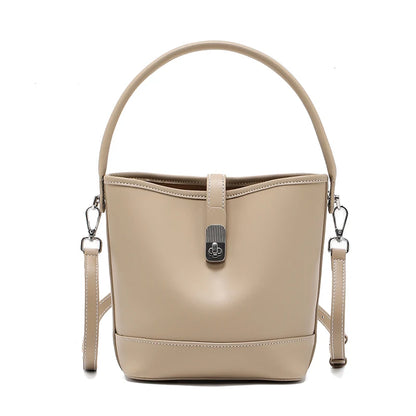Women's Genuine Leather Bucket Bag