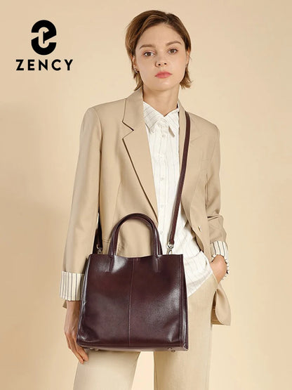 Bolsa Zency em Couro Legítimo – Shopper & Crossbody Vintage