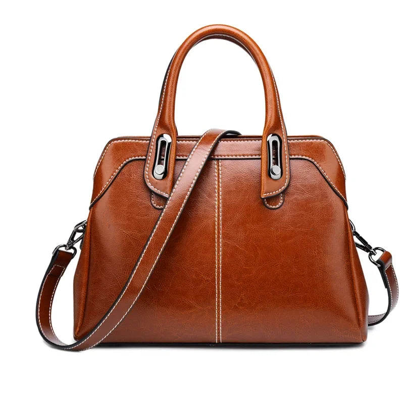 Bolsa Feminina Couro Legítimo – Top Handle, Shoulder & Crossbody