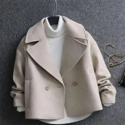 Tailored Luxe Coat – Premium Wool & Double-Breasted