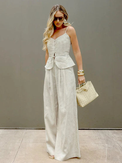 Conjunto Office Chic 2025 – Elegância Moderna em Tons Neutros