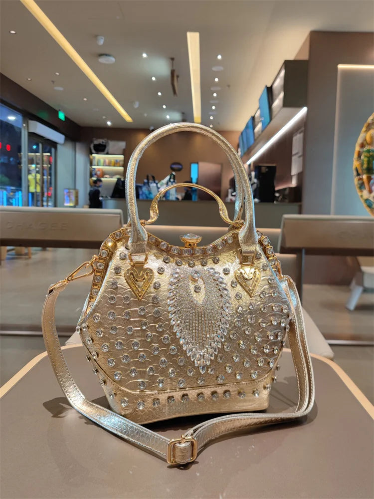 Bolsa Bucket de Couro Luxury – Grande Capacidade Feminina