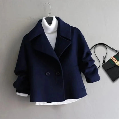 Tailored Luxe Coat – Premium Wool & Double-Breasted